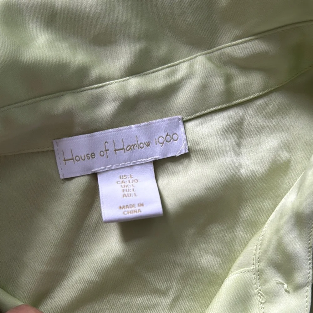 House of Harlow 1960 2 Piece Set Lime Green Sz L - Picture 3 of 16